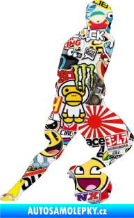 Samolepka Fotbalista 036 pravá Sticker bomb