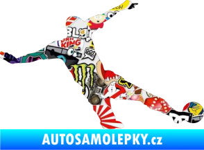 Samolepka Fotbalista 037 pravá Sticker bomb