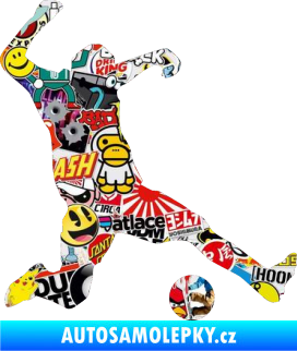 Samolepka Fotbalista 039 pravá Sticker bomb