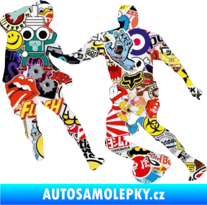 Samolepka Fotbalista 045 pravá Sticker bomb