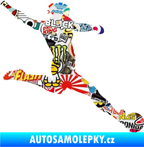 Samolepka Fotbalistka 002 pravá Sticker bomb