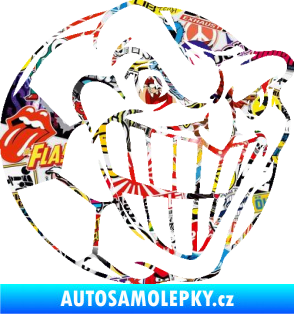 Samolepka Fotbalový míč 002 pravá Sticker bomb