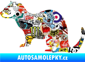 Samolepka Fretka 001 levá Sticker bomb