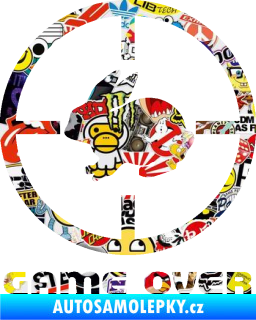 Samolepka Game over lov zajíce Sticker bomb