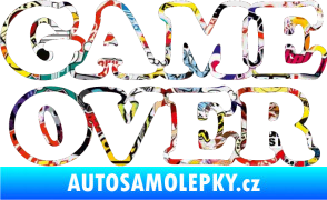 Samolepka Game over nad sebou 001 Sticker bomb