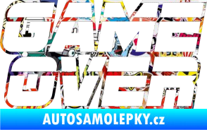 Samolepka Game over nad sebou 002 Sticker bomb