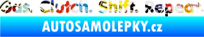 Samolepka Gas Clutch Shift Repeat Sticker bomb