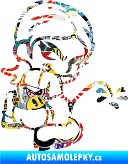 Samolepka Girl čůrá 002 pravá Sticker bomb