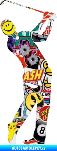 Samolepka Golfista 002 pravá Sticker bomb