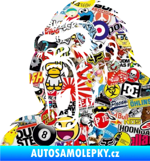 Samolepka Gorila 005 levá Sticker bomb