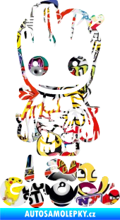 Samolepka Groot 001 levá s nápisem Sticker bomb