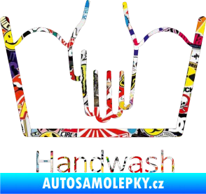 Samolepka Handwash ruční mytí Sticker bomb