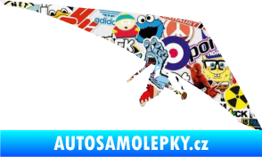 Samolepka Hang Glider 001 pravá rogalo Sticker bomb