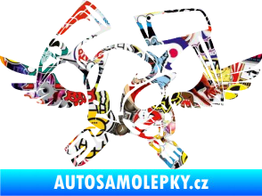 Samolepka Hasič 011 pravá helma Sticker bomb