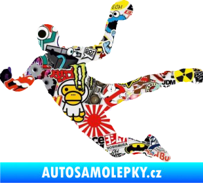 Samolepka Házená 002 levá Sticker bomb