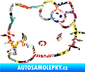 Samolepka Hello Kitty fuck Sticker bomb