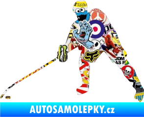 Samolepka Hokejista 002 levá Sticker bomb