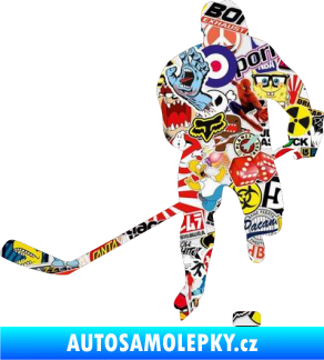 Samolepka Hokejista 008 levá Sticker bomb