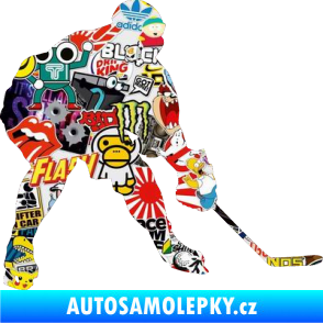 Samolepka Hokejista 016 pravá Sticker bomb
