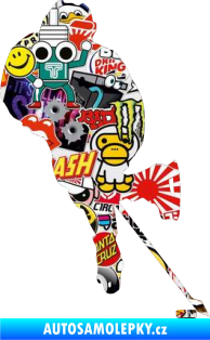 Samolepka Hokejista 021 pravá Sticker bomb