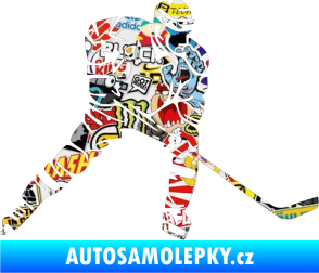 Samolepka Hokejista 026 pravá Sticker bomb