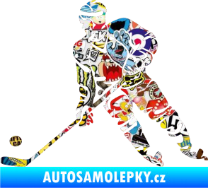 Samolepka Hokejista 027 levá Sticker bomb