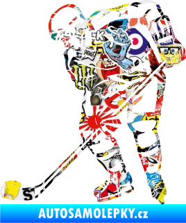 Samolepka Hokejista 029 levá Sticker bomb