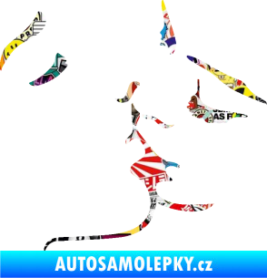 Samolepka Holčičí políbení levá Sticker bomb