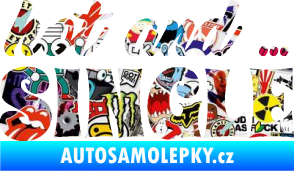 Samolepka Hot and Single nápis Sticker bomb