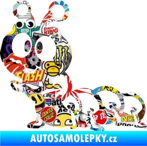 Samolepka Housenka 002 levá Sticker bomb