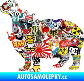 Samolepka Hroch 002 levá Sticker bomb