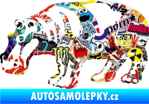 Samolepka Hroch 003 levá Sticker bomb