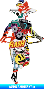 Samolepka Hula Hop 001 pravá dítě s obručí Sticker bomb