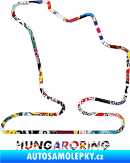 Samolepka Okruh Hungaroring Sticker bomb