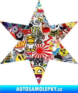 Samolepka Hvězda 002 Sticker bomb