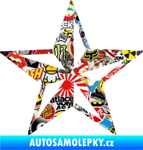 Samolepka Hvězda námořní Sticker bomb