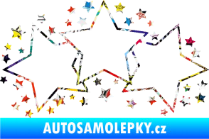 Samolepka Hvězdy a hvězdičky dekor Sticker bomb