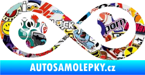 Samolepka Infinity 002 srdce a tlapka pravá Sticker bomb