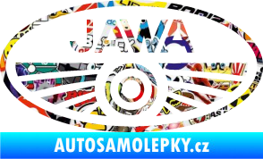 Samolepka Jawa logo Sticker bomb