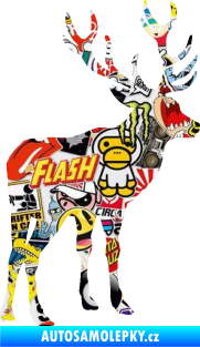 Samolepka Jelen 003 pravá Sticker bomb