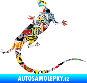 Samolepka Ještěrka 004 pravá Sticker bomb