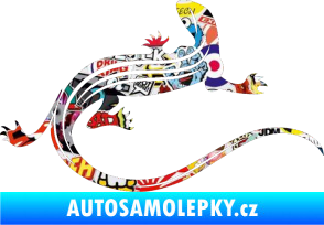 Samolepka Ještěrka 011 pravá Sticker bomb