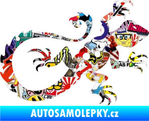 Samolepka Ještěrka 012 pravá Sticker bomb