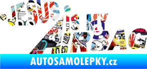 Samolepka Jesus is my airbag nápis Sticker bomb