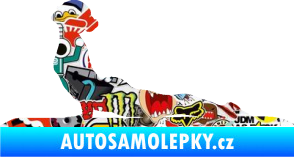 Samolepka Jóga 004 levá Sticker bomb