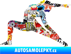 Samolepka Jóga 005 levá Sticker bomb