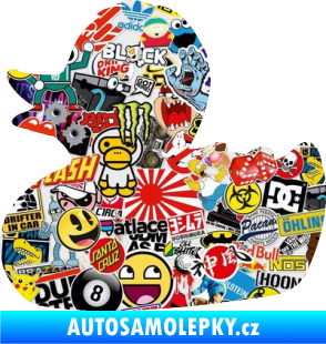 Samolepka Kachnička 001 levá Sticker bomb