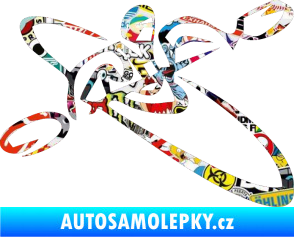 Samolepka Kajakář 001 pravá Sticker bomb