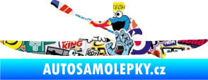 Samolepka Kajakář 003 levá Sticker bomb