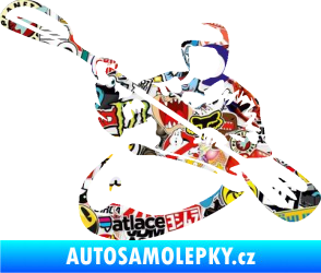 Samolepka Kajakář 004 levá Sticker bomb